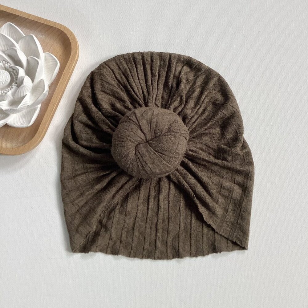 Bunny Knots Brown Headwrap